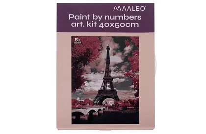 Pictură după numere - Turnul Eiffel - 40x50 cm