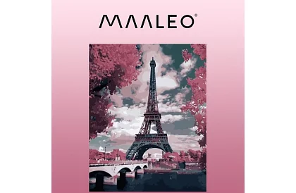 Pictură după numere - Turnul Eiffel - 40x50 cm