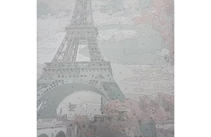 Pictură după numere - Turnul Eiffel - 40x50 cm