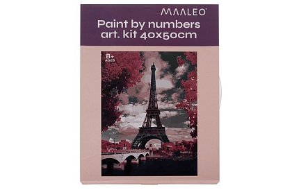 Pictură după numere - Turnul Eiffel - 40x50 cm