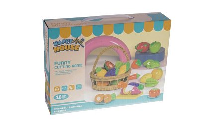 Set de tăiere - fructe de tăiat în coș