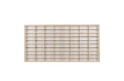 Raft din lemn – organizator pentru mașinuțe – 80 de compartimente