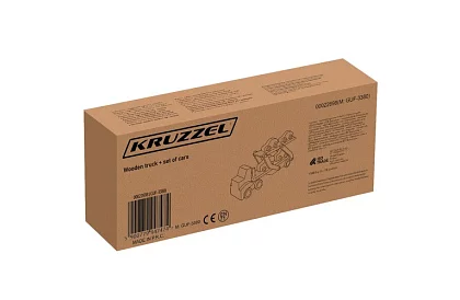 Camion din lemn pentru transportul mașinilor cu mașinu mici