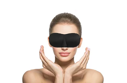 Set de somn – mască și dopuri pentru urechi + husă