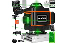 4D nivelă laser 360° – 16 linii – laser de nivelare verde