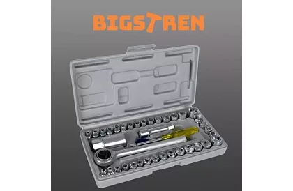 Set complet de chei cu clichet de 40 de piese pentru acasă și atelier