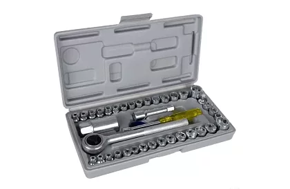 Set complet de chei cu clichet de 40 de piese pentru acasă și atelier