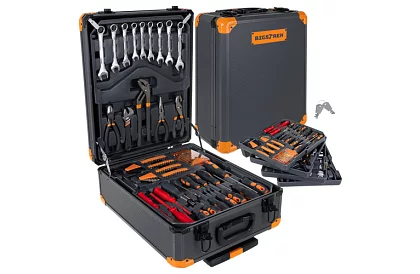 Set de unelte în cutie de aluminiu - 1000 de bucăți în set