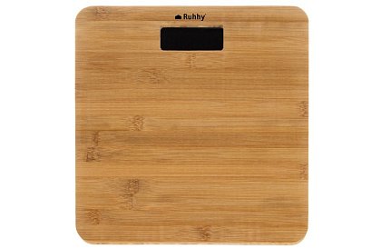 Cântar personal LCD din bambus – până la 180 kg
