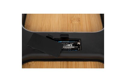 Cântar personal LCD din bambus – până la 180 kg