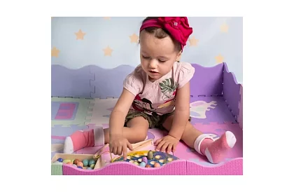 Joc de magnetic din lemn - prinderea peștilor