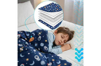 Pătură de greutate antistres – 4 kg – 150 × 100 cm