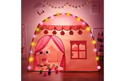 Cort de copii – căsuță cu iluminare