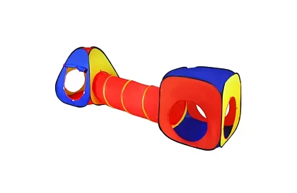 Stan cu tunel - tobogan 3 în 1