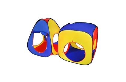 Stan cu tunel - tobogan 3 în 1