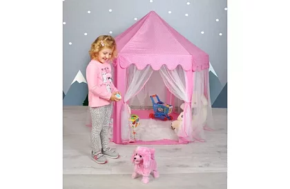 Cort de copii roz – palat 135 x 135 x 140 cm
