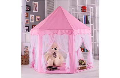 Cort de copii roz – palat 135 x 135 x 140 cm