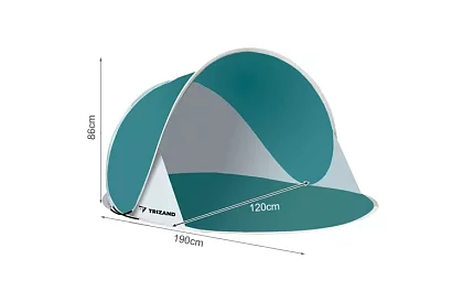 Cort de plajă auto-distrugător mare – 190 × 120 × 86 cm