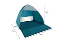 Samorozkládací POP-UP cort de plajă – 150 × 120 × 110 cm