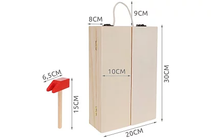 Unelte din lemn – set pentru copii