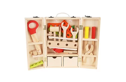 Unelte din lemn – set pentru copii