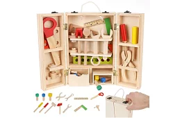 Unelte din lemn – set pentru copii
