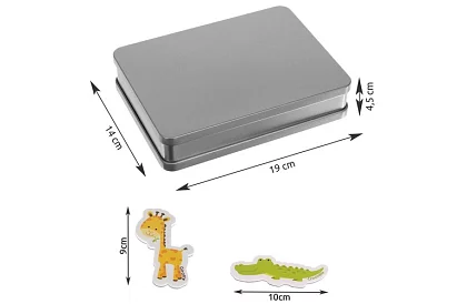 Set de 40 magneți cu animale în cutie