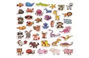 Set de 40 magneți cu animale în cutie