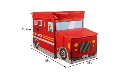 Cutie pentru jucării - mașină de pompieri