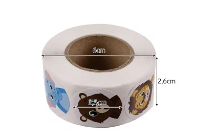 Autocolante motivațional pentru copii pe rolă – 500 buc.