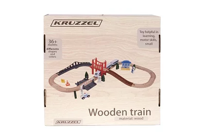 Pista de trenuleț – pistă pe baterii 3,2 m din lemn