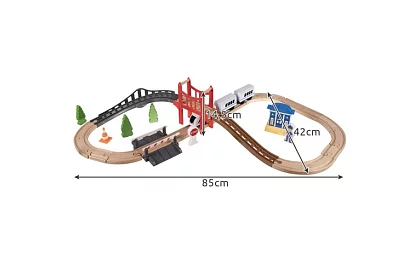 Pista de trenuleț – pistă pe baterii 3,2 m din lemn