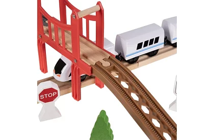 Pista de trenuleț – pistă pe baterii 3,2 m din lemn