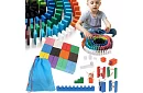 Domino din lemn – set mare de 407 piese + geantă