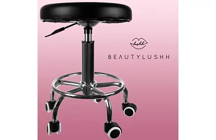 Scaun de cosmetică pe roți - ajustabil