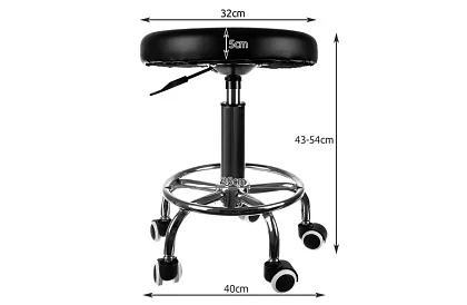 Scaun de cosmetică pe roți - ajustabil