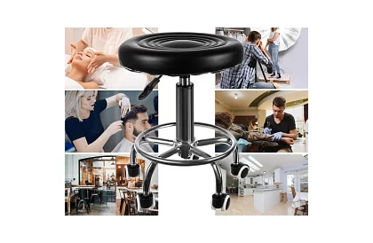 Scaun de cosmetică pe roți - ajustabil