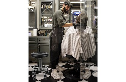 Scaun de cosmetică pe roți - ajustabil