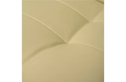 Scaun de birou cu suport pentru picioare extensibil - crem