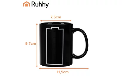 Cana magică de 330 ml cu indicator de baterie