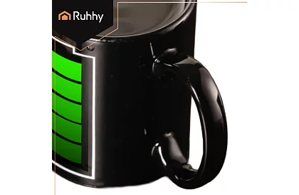 Cana magică de 330 ml cu indicator de baterie