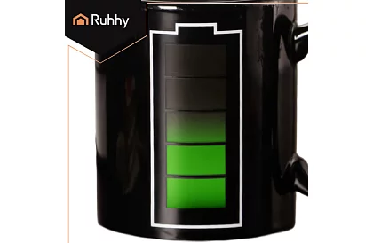 Cana magică de 330 ml cu indicator de baterie