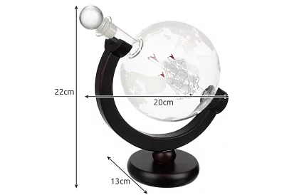 Set mare – carafă globe cu pahare de whisky