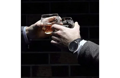 Set mare – carafă globe cu pahare de whisky