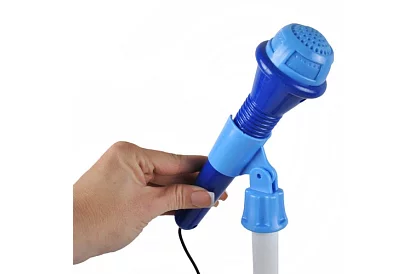 Set muzical – albastră - chitară + amplificator + microfon