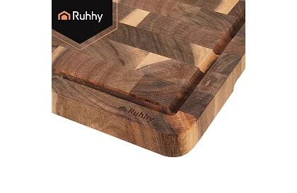 Placă de tăiat din lemn de acacia – 43 × 33 × 3 cm