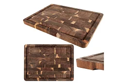 Placă de tăiat din lemn de acacia – 43 × 33 × 3 cm