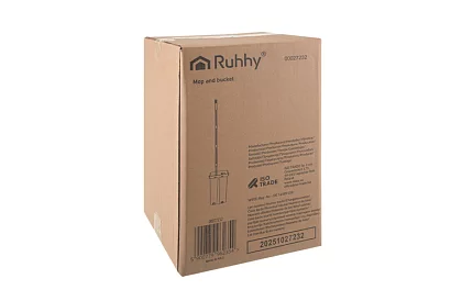 Mop plat cu fund plat + găleată de 11 litri – cu două compartimente și accesorii