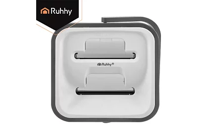 Mop plat cu fund plat + găleată de 11 litri – cu două compartimente și accesorii