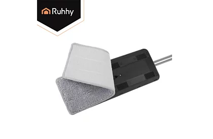 Mop plat cu fund plat + găleată de 11 litri – cu două compartimente și accesorii